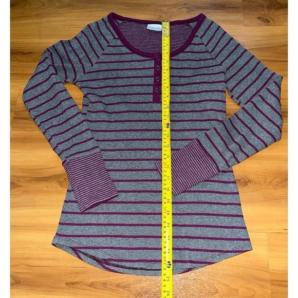 Womens Columbia Waffle Knit Thermal Long Sleeve Top Shirt - Picture 3 of 6